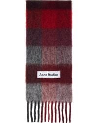 Acne Studios - Mohair Checked Scarf - Lyst