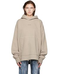 Acne Studios - Pull à capuche à logo floqué - Lyst