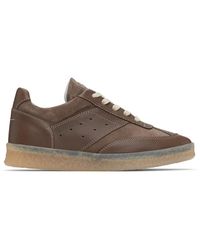 MM6 by Maison Martin Margiela - Taupe Crosta London & Mesh Sneakers - Lyst