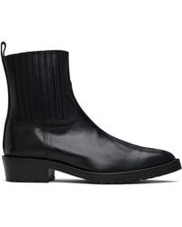 Toga Virilis - Ssense Exclusive Leather Chelsea Boots - Lyst