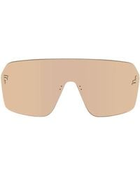 Fendi - Gold First Crystal Sunglasses - Lyst
