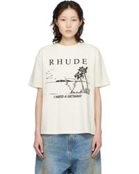 Rhude - Off- 'I Need A Getaway' T-Shirt - Lyst