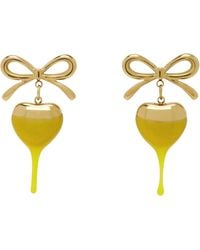 OTTOLINGER - Boucles D'Oreilles À Boucle Et À Pendentif En Forme De Cœur Trempé - Lyst