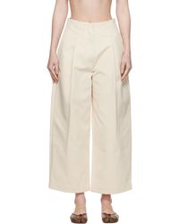 Studio Nicholson - Off- Dordoni Volume Trousers - Lyst