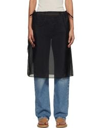 DUNST - See-Through Layering Midi Skirt - Lyst