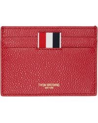 Thom Browne - Red Anchor Card Holder - Lyst