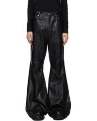 Rick Owens - Temple Bolan Bootcut Leather Pants - Lyst