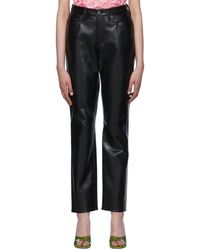 Agolde - Lyle Recycled Leather Trousers - Lyst