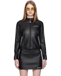 CASABLANCA - Leather Racer Jacket - Lyst