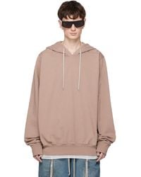 Rick Owens - Taupe Temple Oversized Hoodie - Lyst