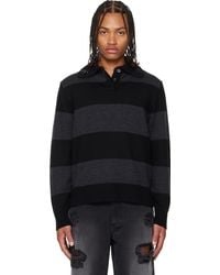 Simone Rocha - Embellished Fuzzy Collar Rugby Polo - Lyst