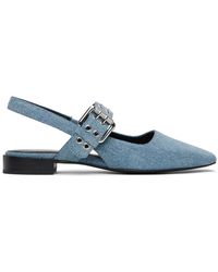 Rag & Bone - Ragbone chaussures à enfiler astra bleues à bride arrière - Lyst