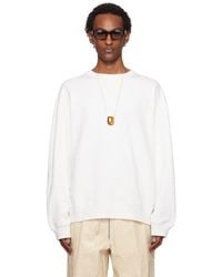 Dries Van Noten - White Oversized Sweatshirt - Lyst