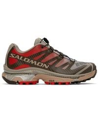 Salomon - Red & Beige Xt-4 Og Sneakers - Lyst
