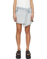 WOOYOUNGMI - Blue Wrap Miniskirt - Lyst