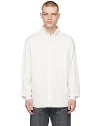 Acne Studios - White Patch Pocket Shirt - Lyst