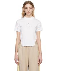 Song For The Mute - T-shirt fendu blanc - Lyst
