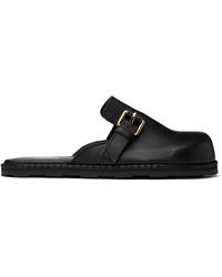 Moschino - Leather Mule Loafers - Lyst