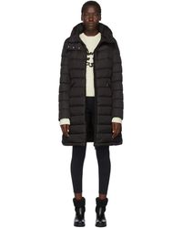 Moncler Black Down Flammette Coat