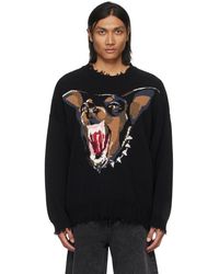 R13 - Black Angry Chihuahua Sweater - Lyst