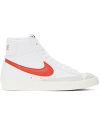 nike blazer mid 77 vintage white orange