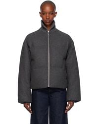 TOTEME - Flannel Puffer Down Jacket - Lyst