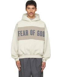 Fear Of God - Cropped Relaxed Paneled Hoodie - Lyst