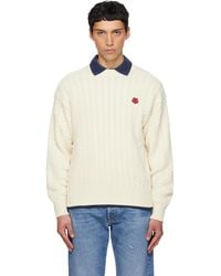 KENZO - Off- Paris 'Boke Flower' Knit Sweater - Lyst