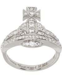 Vivienne Westwood - Silver Mini Orb Ring - Lyst