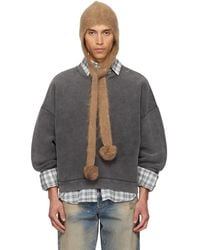 Acne Studios - Tan Mohair Earflap Hood - Lyst