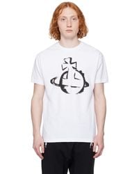 Vivienne Westwood - T-Shirt Blanc À Orbe Modifiée - Lyst