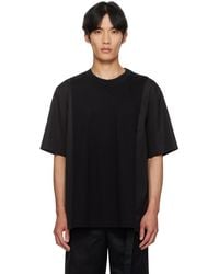 Sacai - Poplin & Cotton Jersey T-Shirt - Lyst