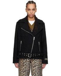 Ganni - Textured Boucle Wool Jacket - Lyst