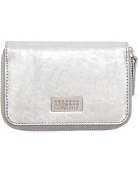 MM6 by Maison Margiela - Numeric Leather Zip Wallet - Lyst