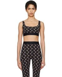 Marine Serre - Moon Printed Jersey Sport Bra - Lyst