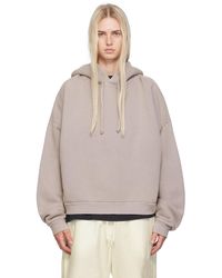 Acne Studios - グレー ガーメントダイ フーディ - Lyst