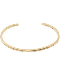 Maison Margiela - Gold Numerical Cuff Bracelet - Lyst