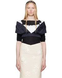 ShuShu/Tong - Patchwork Short Blouse - Lyst