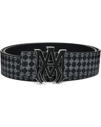 Amiri Ma Quad Embossed 4Cm Belt in Black for Men | Lyst
