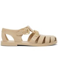 Moschino - Jelly Logo Lettering Sandals - Lyst