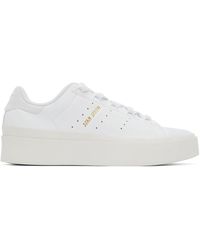 adidas Originals Rubber Stan Smith Bonega Platform Trainers in White | Lyst UK
