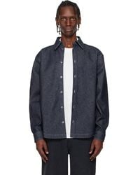 HUGO - Oversized-Fit Weighty Denim Overshirt - Lyst