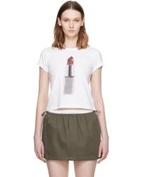 Alexander Wang - Lipstick Graphic Baby T-shirt - Lyst