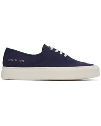 Common Projects - Blue Four Hole Sneakers - Lyst