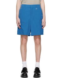 WOOYOUNGMI - Blue Hardware Shorts - Lyst