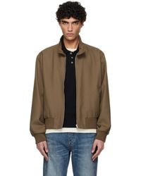A.P.C. - Khaki Zipped Jacket - Lyst
