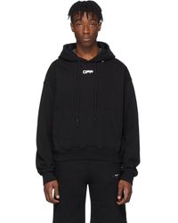 Off-White c/o Virgil Abloh Black Wavy Line Logo Hoodie