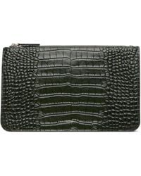 TOTEME - Threefold Croco-Embossed Clutch - Lyst