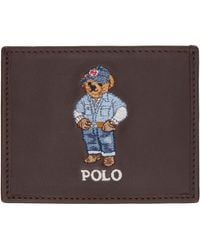 Polo Ralph Lauren - Polo Bear Leather Card Holder - Lyst