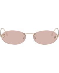 Fendi - First' Crystal Sunglasses - Lyst